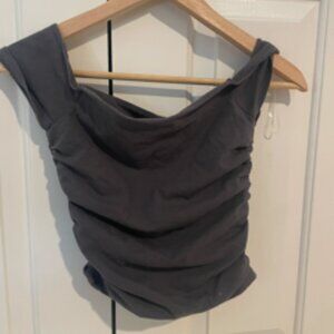 Hollister Off-Shoulder Top Grey